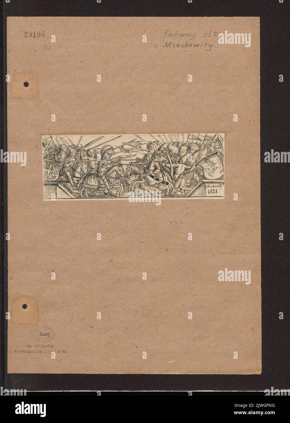 Fighting Polish and Tatar armies, according to a woodcut from